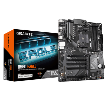 Gigabyte B550 EAGLE AMD AM4 Socket B550 ATX Desktop Motherboard