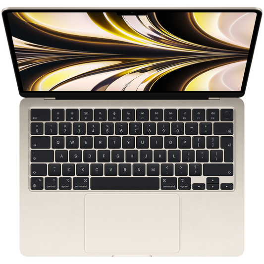 13-inch MacBook Air: Apple M2 chip with 8-core CPU and 8-core GPU, 16GB, 256GB - Starlight