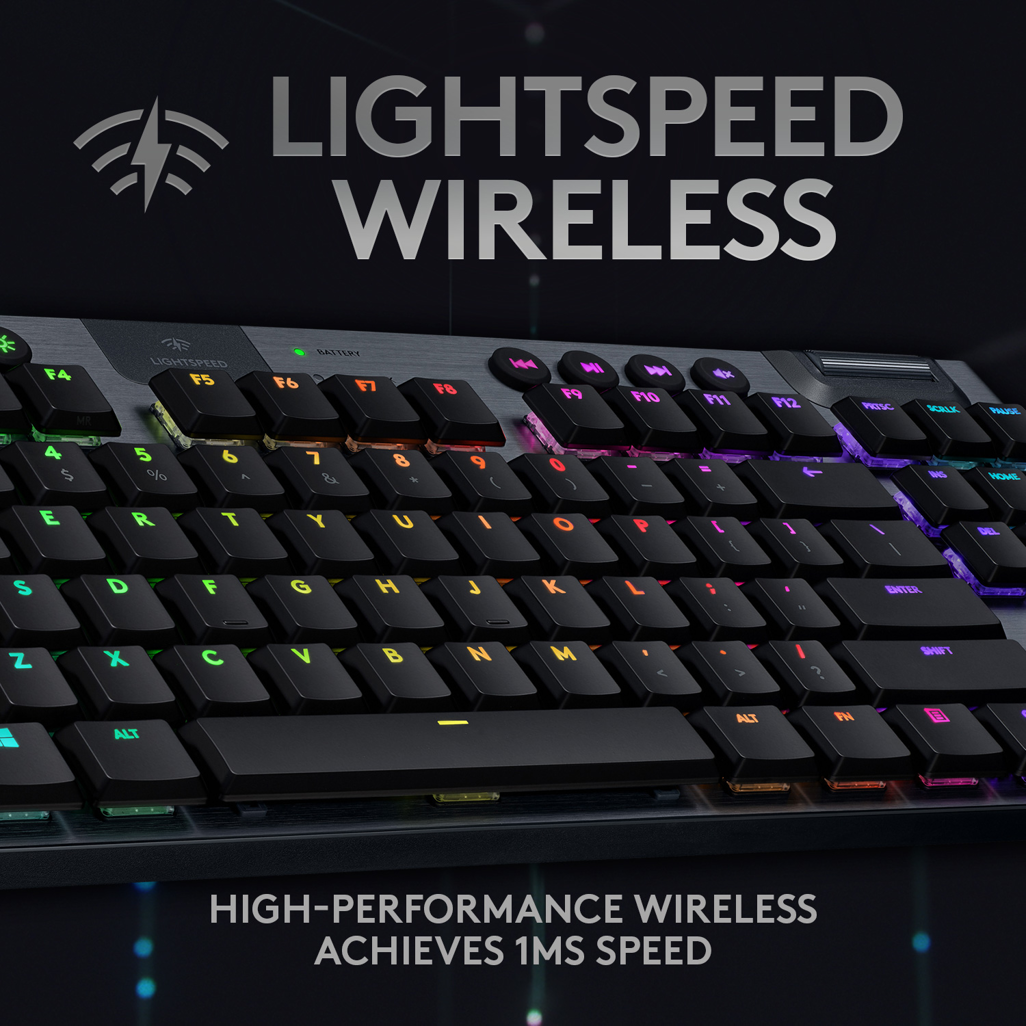 Logitech G915 TKL LIGHTSPEED Wireless RGB Mechanical Gaming Keyboard - Black