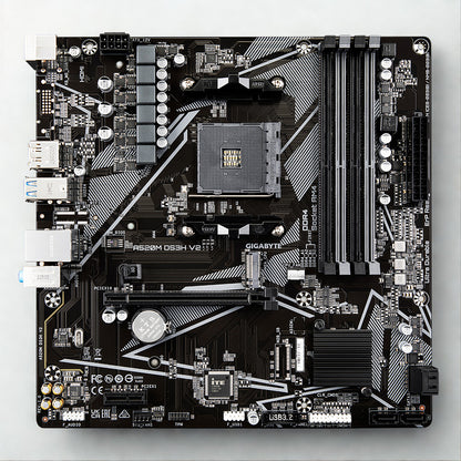 Gigabyte A520M DS3H V2 AMD A520 Ryzen Socket AM4 Micro-ATX Desktop Motherboard