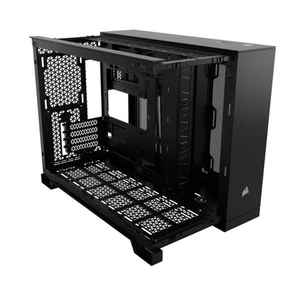 Corsair 2500D Airflow Tempered Glass Black Micro-ATX Dual Chamber Mid Tower Desktop Chassis