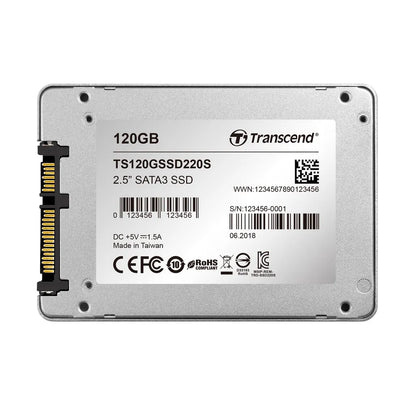 Transcend SSD220 120GB 2.5″ SATA III 6Gb/s Solid State Drive