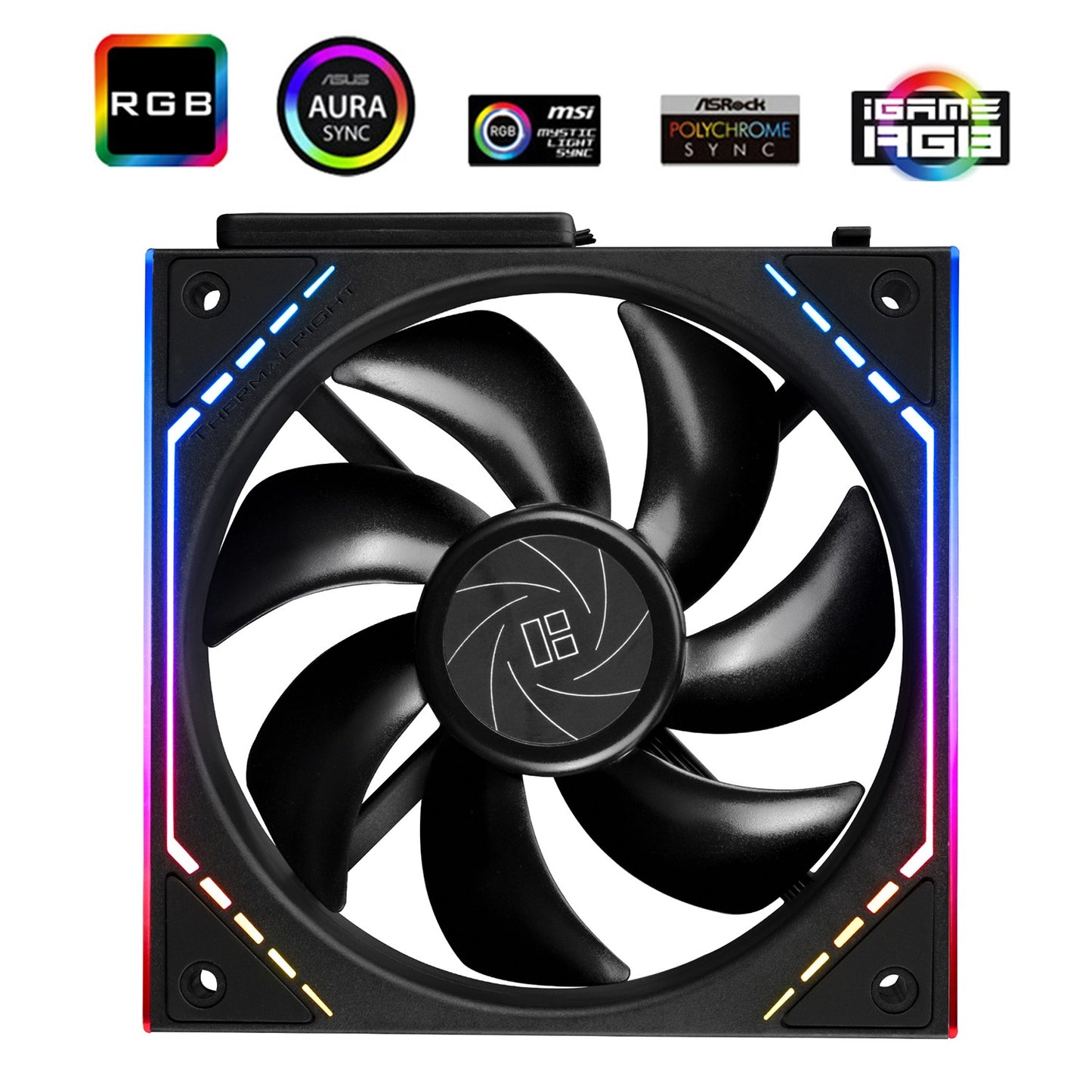 Thermalright TL-M12Q X3 Chassis Fan 120mm Silent,Wireless Splicing,Building Block Fan,PWM Function CPU,Infinity Mirror ARGB Lighting Effect,New Power chip Module simplifies Wiring Management