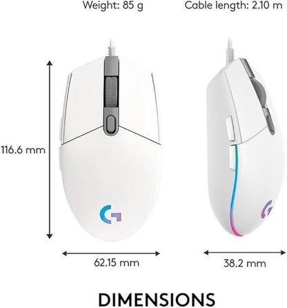 Logitech G102 Mouse USB Type-A