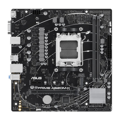 ASUS PRIME A620M-K AMD A620 Ryzen Socket AM5 Micro-ATX Desktop Motherboard