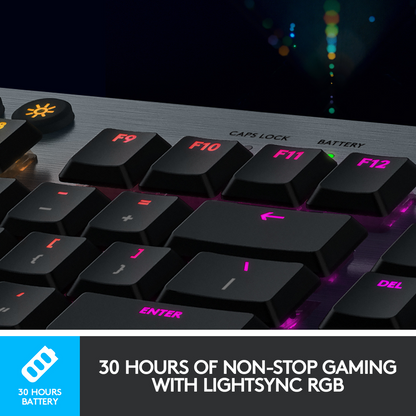 Logitech G915 LIGHTSPEED Wireless GL Tactile RGB Mechanical Gaming Keyboard