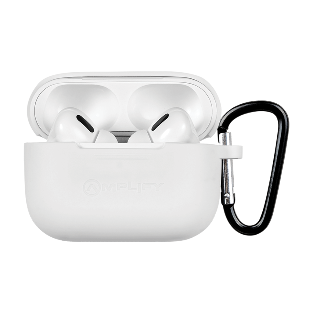 Amplify Note X Series TWS Earphones + Charging Case - White Case + White Cover