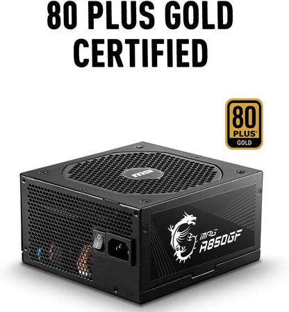 MSI MPG A850GF 850W 80 Plus Gold Fully-Modular Black