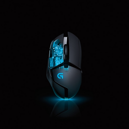 Logitech G402 Hyperion Fury 4k DPI Lightweight Black Wired Gaming Mouse