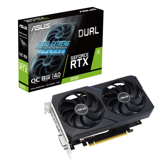 ASUS GeForce RTX 3050 Dual V2 OC Edition 128-bit PCI Express 4.0 Desktop Graphics Card