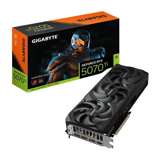 Gigabyte GeForce RTX 5070 Ti WINDFORCE OC 16GB GDDR7 256-bit PCIe 5.0 Desktop Graphics Card