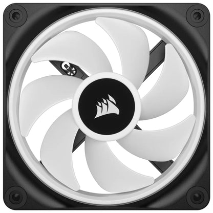 Corsair QX120 iCUE Link 120mm ARGB 120mm PWM 2400 RPM Black Case Fan - Triple Pack & System Hub