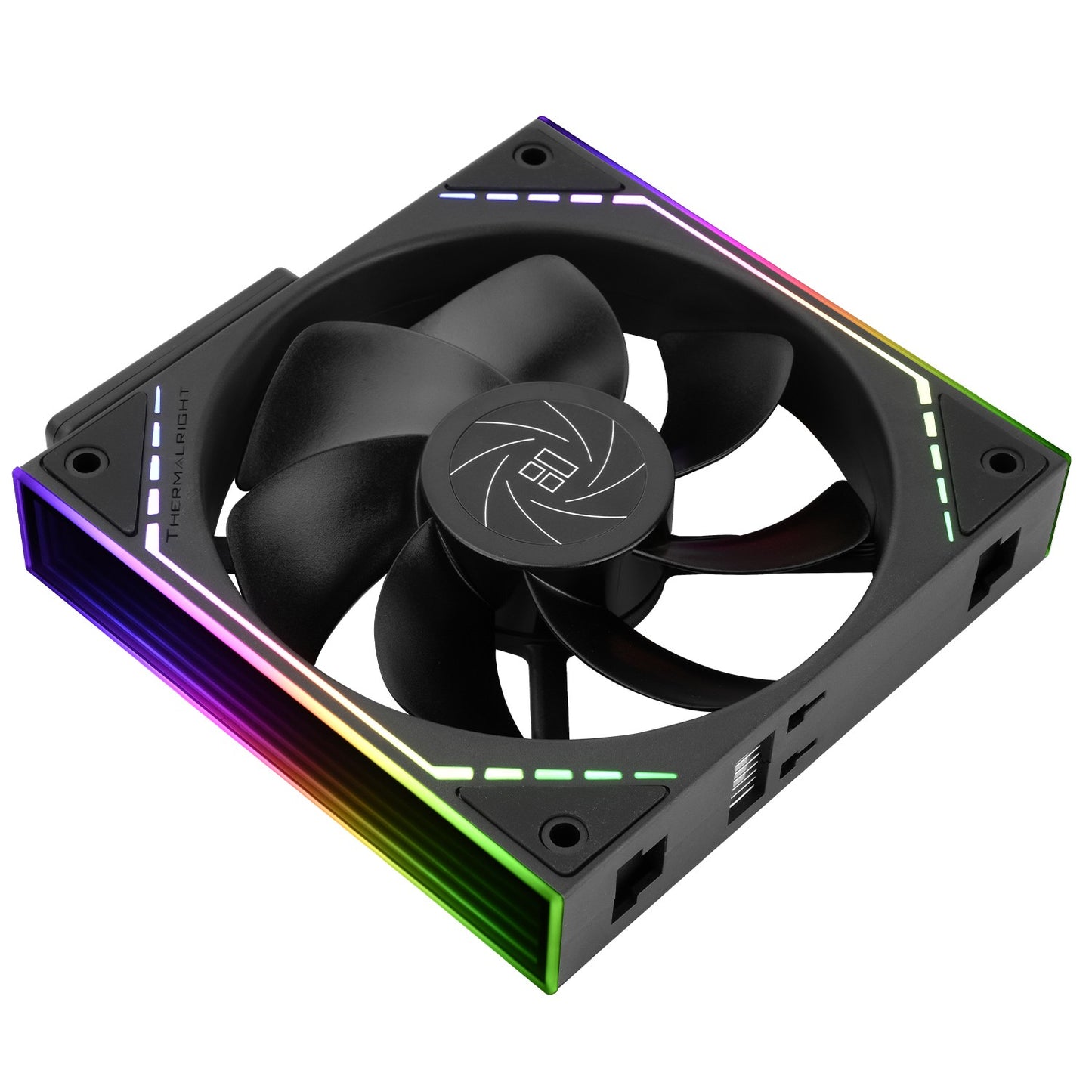 Thermalright TL-M12QR 120mm Reverse Case Fans, 1500RPM, 47.6CFM, 3-Pack | Reverse Airflow, Daisy Chain PWM/ARGB, Infinity Mirror Lighting