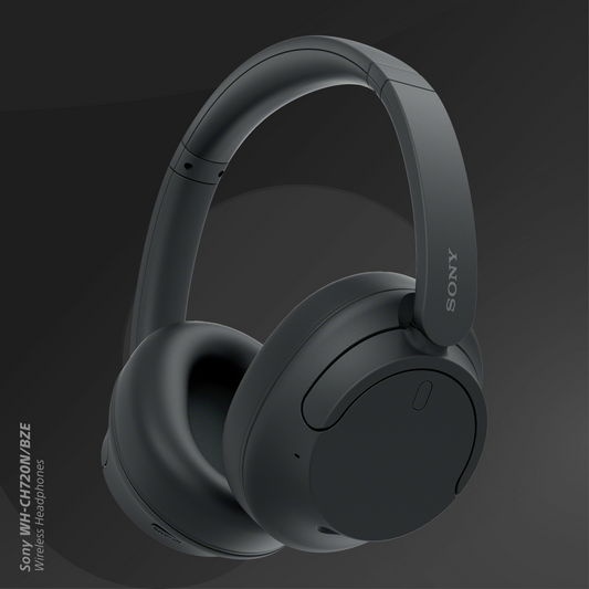 Sony WH-CH720 Over-Ear Noise Cancelling Wireless Bluetooth Headphones - Black