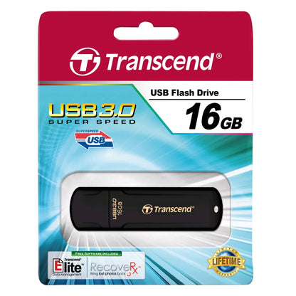 Transcend JetFlash700 16GB Black USB 3.0 Flash Drive