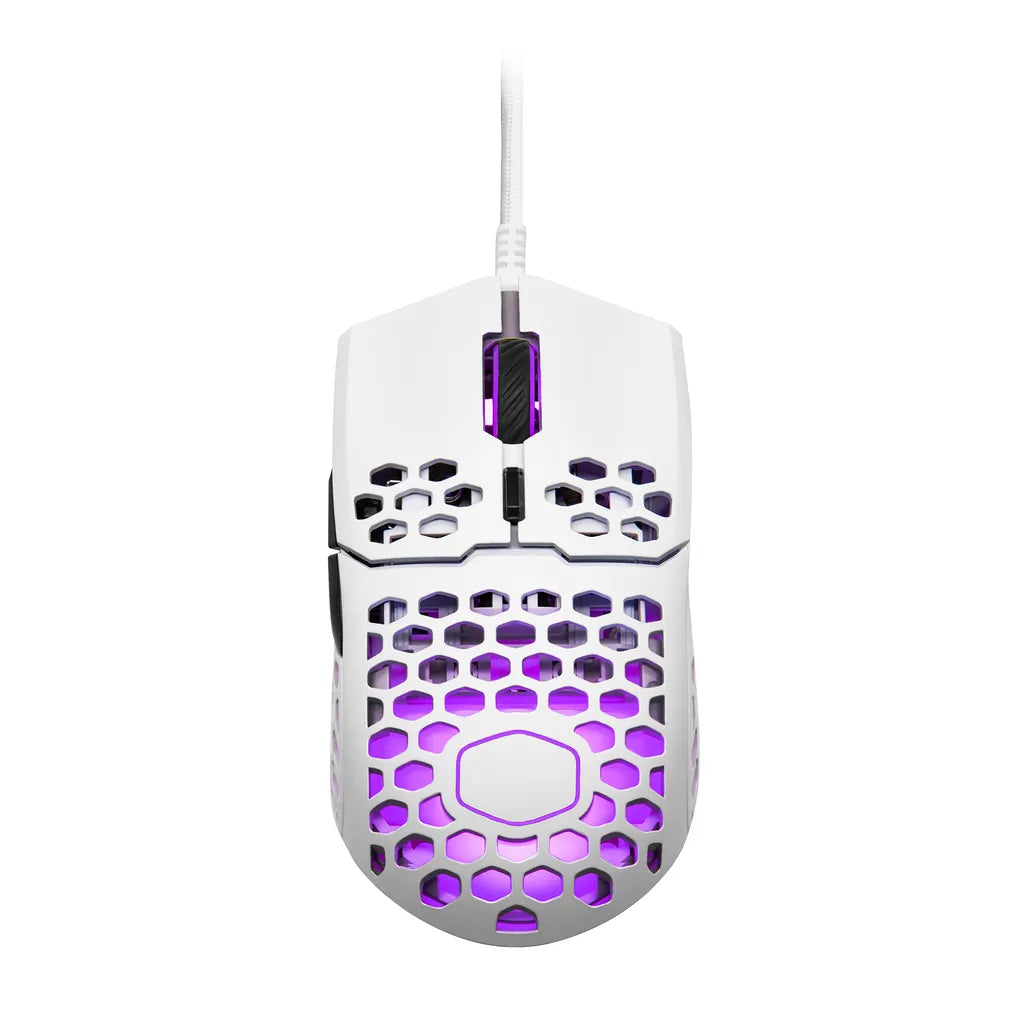 Cooler Master MM711 16000 DPI RGB Optical Sensor Matte White Wired Gaming Mouse