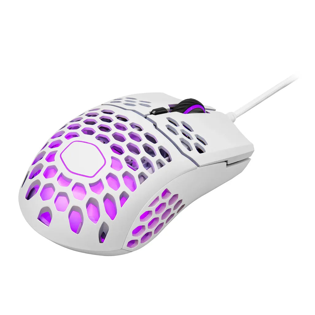 Cooler Master MM711 16000 DPI RGB Optical Sensor Matte White Wired Gaming Mouse