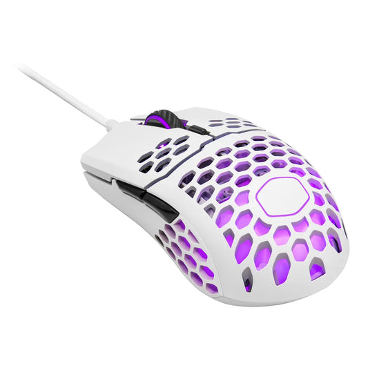 Cooler Master MM711 16000 DPI RGB Optical Sensor Matte White Wired Gaming Mouse