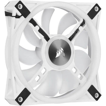 Corsair QL120 iCUE RGB LED 120mm PWM White Case Fan - 3 Pack