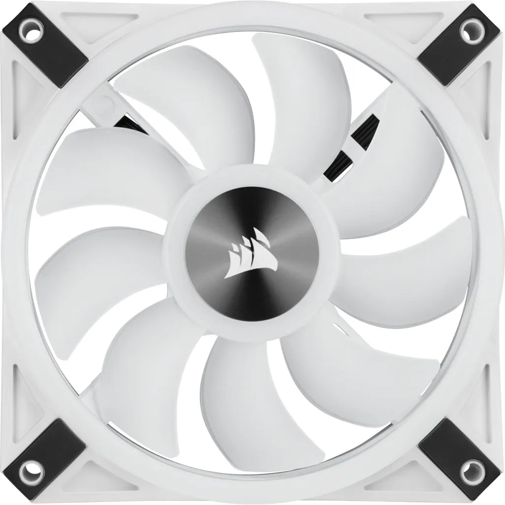 Corsair QL120 iCUE RGB LED 120mm PWM White Case Fan - 3 Pack