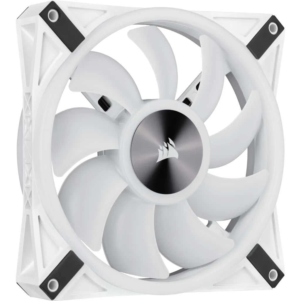 Corsair QL140 iCUE RGB LED 140mm PWM White Case Fan - 2 Pack