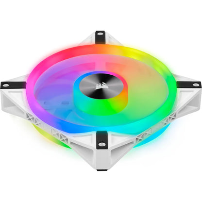 Corsair QL140 iCUE RGB LED 140mm PWM White Case Fan - 2 Pack