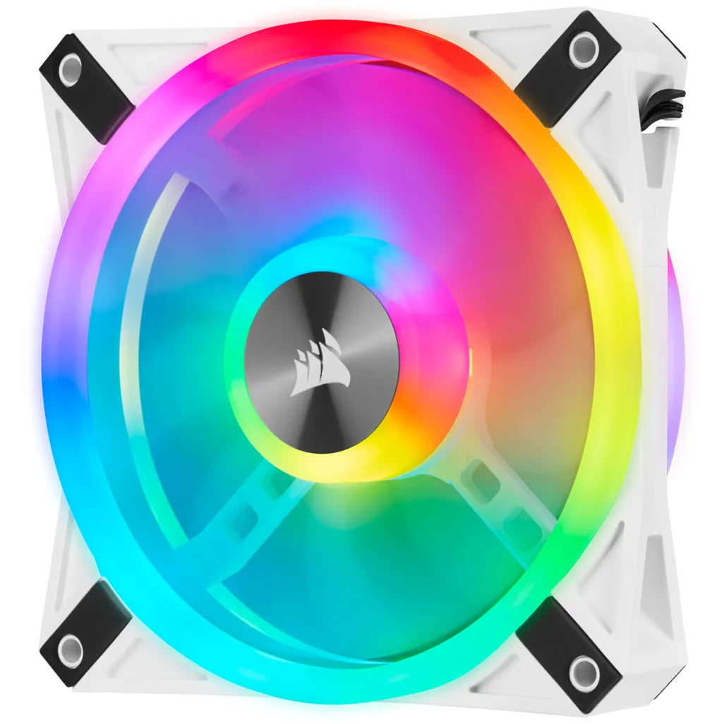 Corsair QL120 iCUE RGB LED 120mm PWM White Case Fan