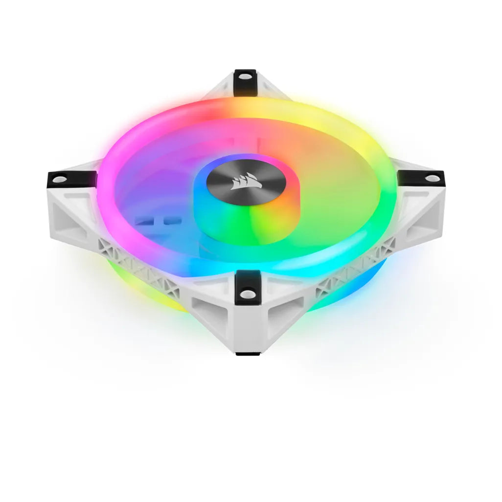 Corsair QL120 iCUE RGB LED 120mm PWM White Case Fan