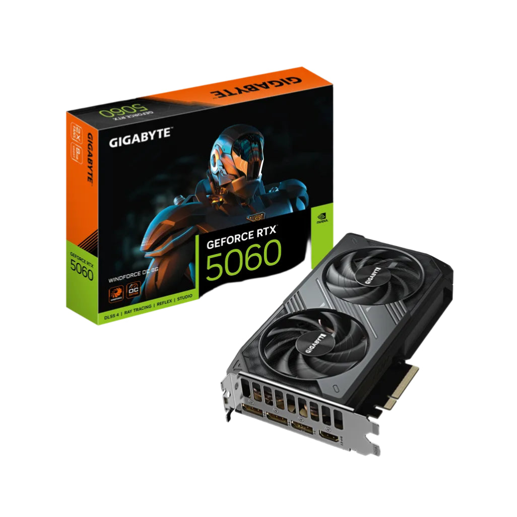Gigabyte GeForce RTX 5060 WINDFORCE OC 8GB GDDR7 128-bit PCIe 5.0 Desktop Graphics Card