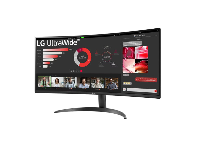 LG 34WR50QC-B UltraWide 34" UWQHD (3440x1440) 5ms 100Hz VA AMD FreeSync 1800R Curved Desktop Gaming Monitor