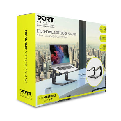 Port Connect Ergonomic 10-15.6″ Aluminium Notebook Stand