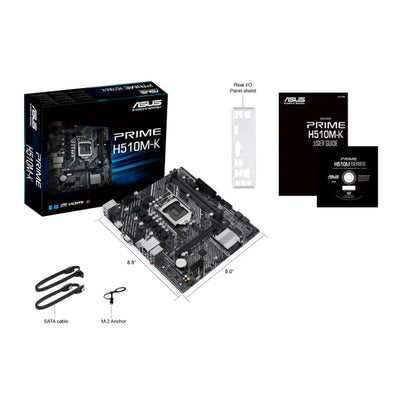 ASUS Prime H510M-K Intel H510 Rocket Lake LGA1200 Micro-ATX Desktop Motherboard