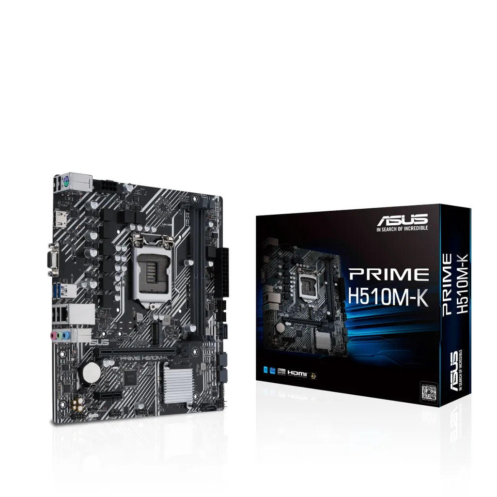 ASUS Prime H510M-K Intel H510 Rocket Lake LGA1200 Micro-ATX Desktop Motherboard