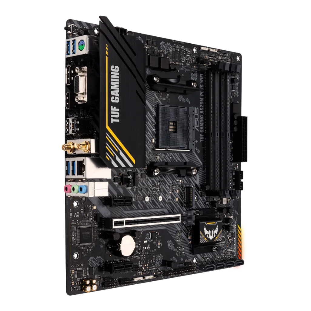 ASUS TUF GAMING A520M-PLUS AM4 Socket A520 Micro-ATX Desktop Motherboard