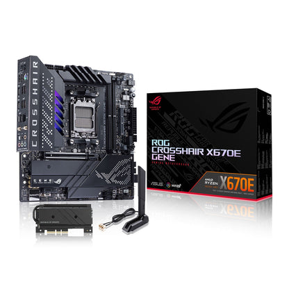 ASUS ROG CROSSHAIR X670E GENE AMD X670E Ryzen Socket AM5 Micro-ATX Desktop Motherboard