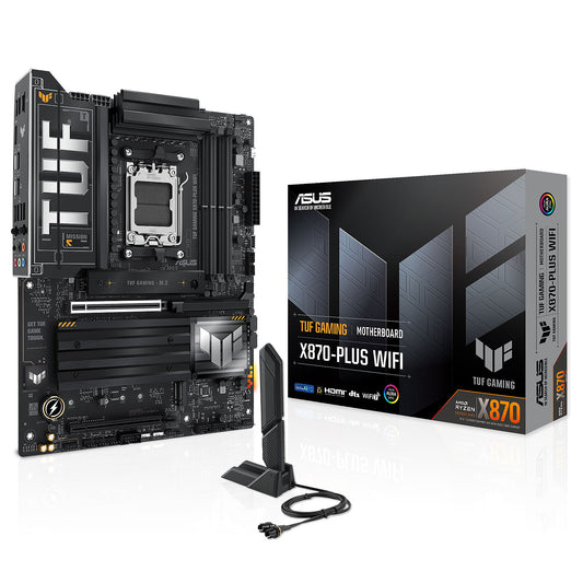 ASUS TUF Gaming X870-PLUS WIFI AMD X870 Ryzen Socket AM5 ATX Desktop Motherboard