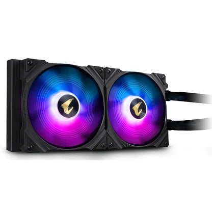 Gigabyte AORUS WATERFORCE 280 280mm Black RGB All-In-One Liquid CPU Cooler