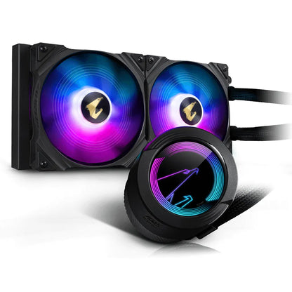 Gigabyte AORUS WATERFORCE 280 280mm Black RGB All-In-One Liquid CPU Cooler