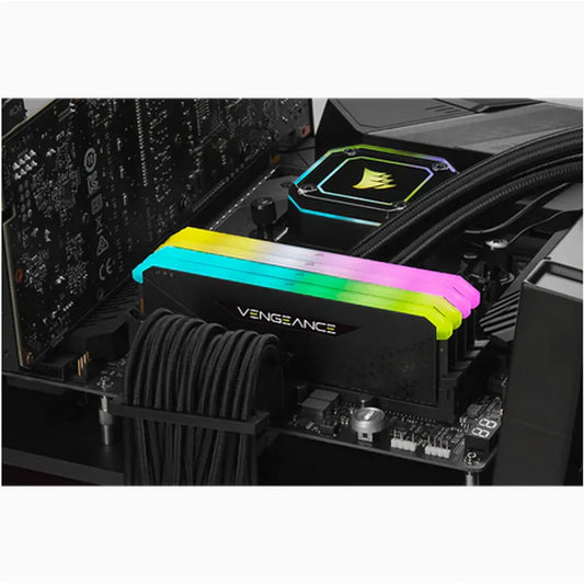 Corsair Vengeance RGB RS 32GB (2x16GB) DDR4-3600MHz CL18 1.35V Black Desktop Memory