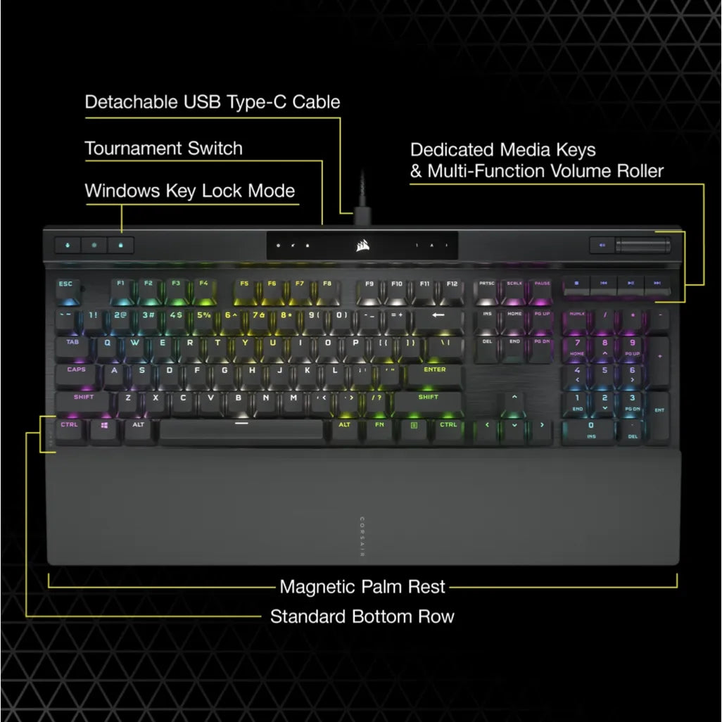 Corsair K70 RGB PRO Cherry MX Speed Mechanical Gaming Keyboard