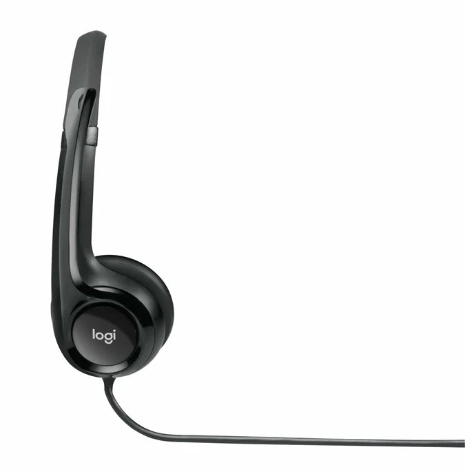 Logitech H390 USB-A Headset with Noise-Cancelling Mic Black