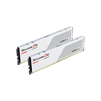 G.Skill Ripjaws S5 32GB (2x16GB) DDR5-6000MHz CL32 1.35V White Desktop Memory