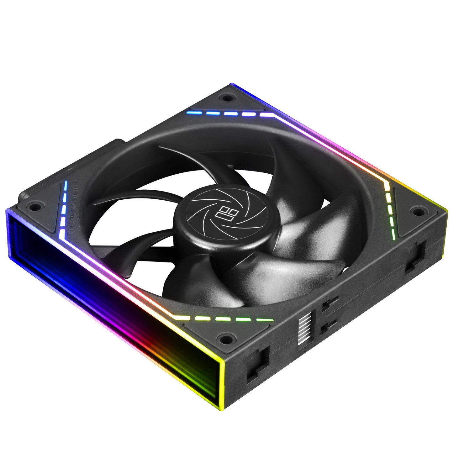 Thermalright TL-M12Q X3 Chassis Fan 120mm Silent,Wireless Splicing,Building Block Fan,PWM Function CPU,Infinity Mirror ARGB Lighting Effect,New Power chip Module simplifies Wiring Management