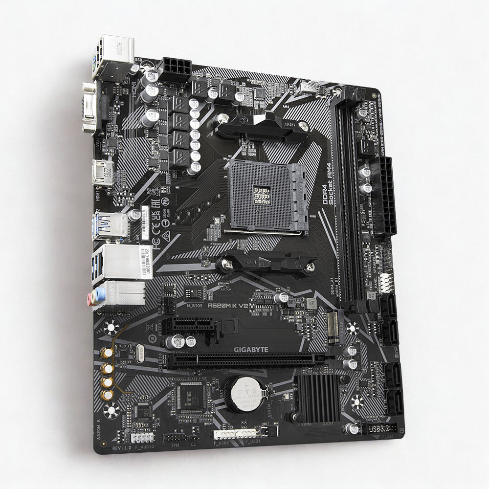 Gigabyte A520M K V2 AMD A520 Socket AM4 Micro-ATX Desktop Motherboard