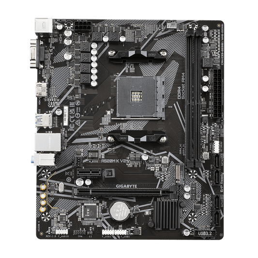 Gigabyte A520M K V2 AMD A520 Socket AM4 Micro-ATX Desktop Motherboard