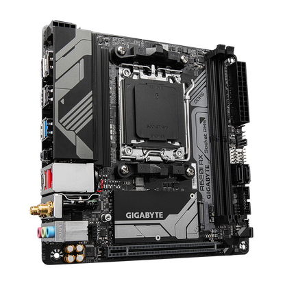 Gigabyte A620I AX Rev1.0 WiFi 6E AMD A620 Ryzen Socket AM5 Mini-ITX Desktop Motherboard