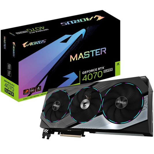 Gigabyte GeForce RTX 4070 SUPER AORUS MASTER 12GB GDDR6X 192-bit PCIe 4.0 Desktop Graphics Card