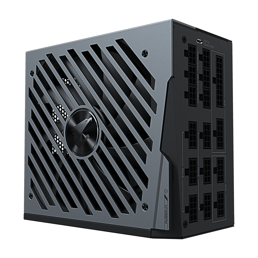 Gigabyte AORUS GP-AP1200PM 1200w 80+ Platinum Fully Modular ATX, RGB with LCD Display Power Supply