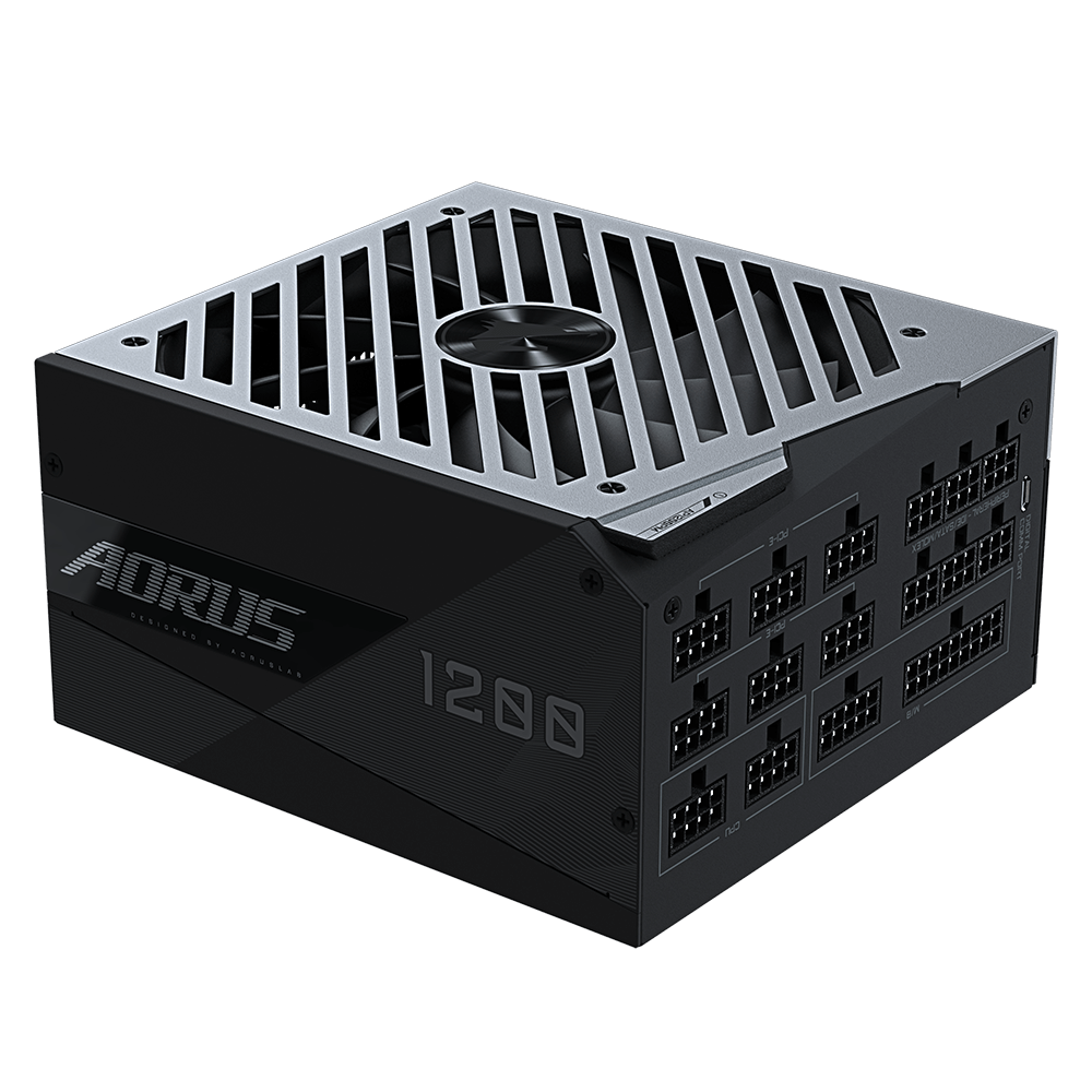 Gigabyte AORUS GP-AP1200PM 1200w 80+ Platinum Fully Modular ATX, RGB with LCD Display Power Supply