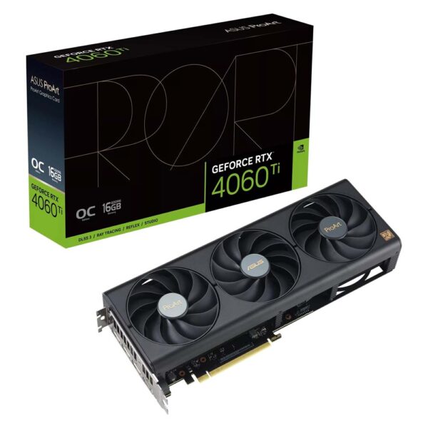 ASUS GeForce RTX 4060 Ti PROART OC Edition 16GB GDDR6 128-bit PCIe 4.0 Desktop Graphics Card